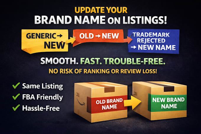 change your amazon brand name on product listing, fix 8541 error