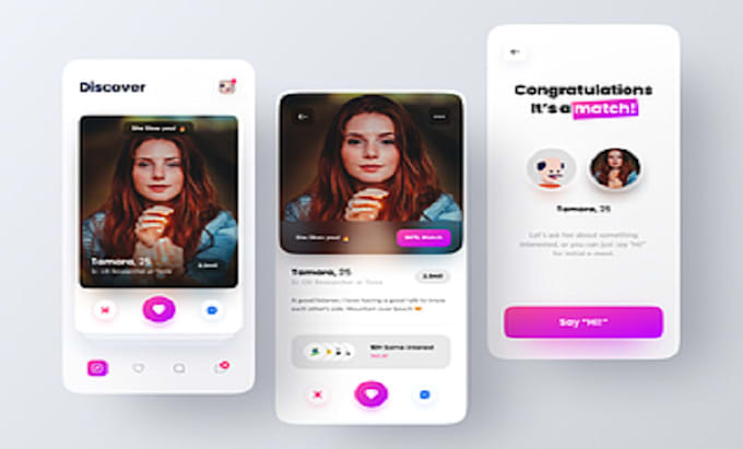 develop dating app, tinder clone app, dating website, social media app
