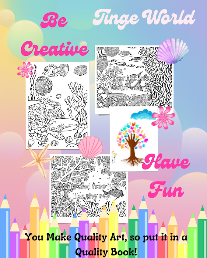 format your bw line drawings into a coloring book