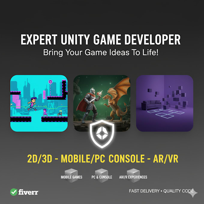 create 2d games for you using unity engine