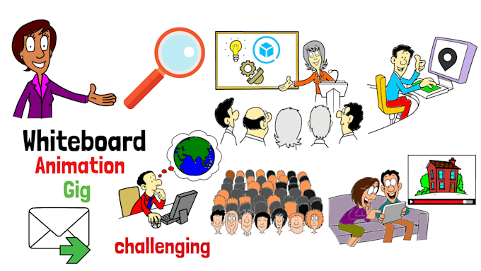 make custom whiteboard animation explainer doodle video