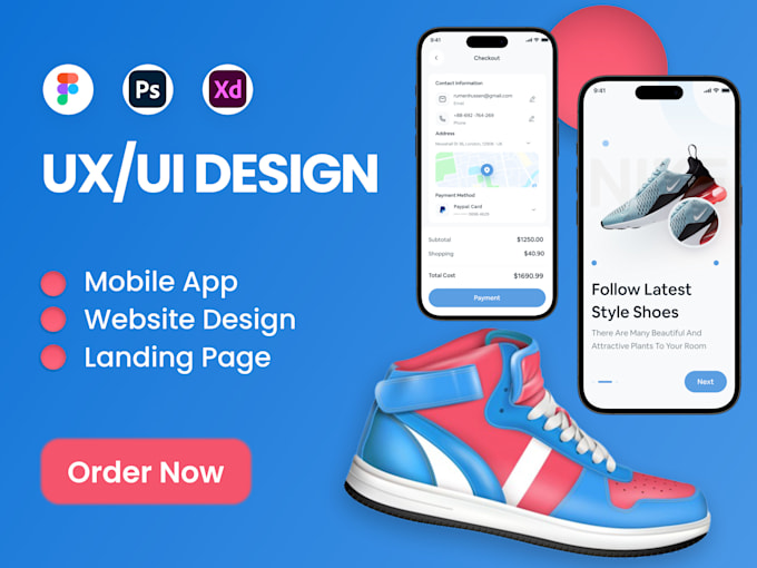 Do mobile app ui ux design using figma by Khalilsonum | Fiverr