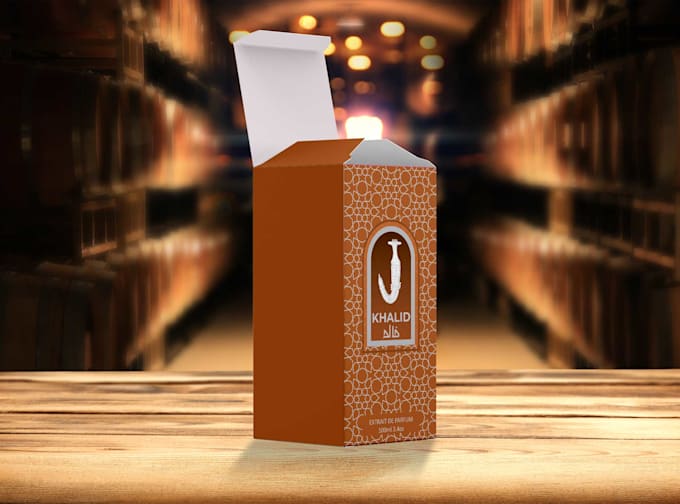 design luxury perfume box, bottle label, and packaging
