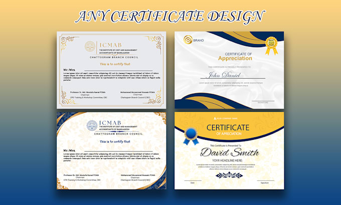 do certificate design, diploma or award certificate template