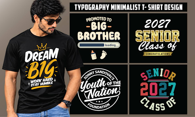 design custom typography t shirt and graphic t shirt