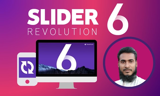 create any slider for your website using slider revolution