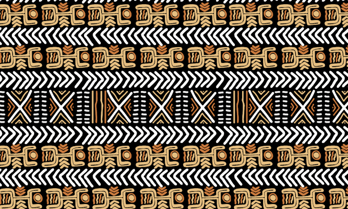 do mud, bogolan, kante, tribal, ankara, textile or any africans seamless pattern