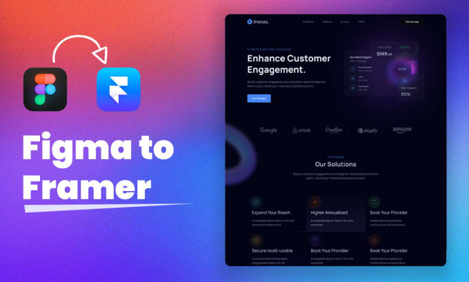 Convert figma to framer, responsive framer design by Alexia_argent | Fiverr