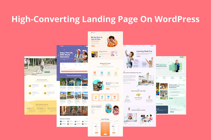 create a sales landing page on wordpress