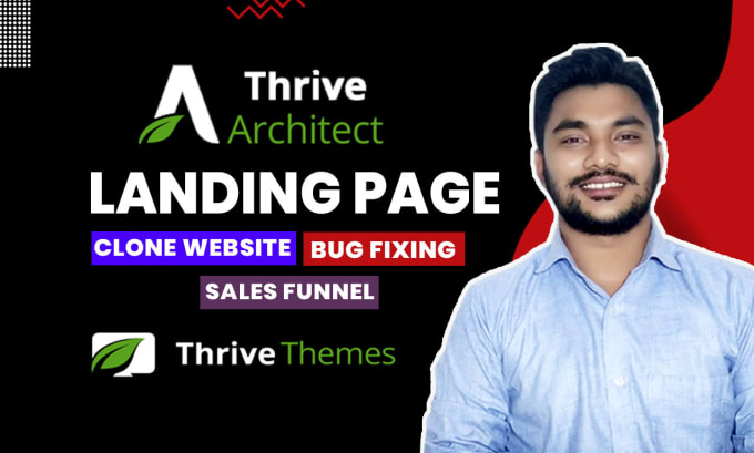 Design thrive architect landing page using thrive theme builder by
