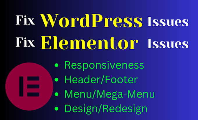 fix elementor bugs and wordpress responsive design issues