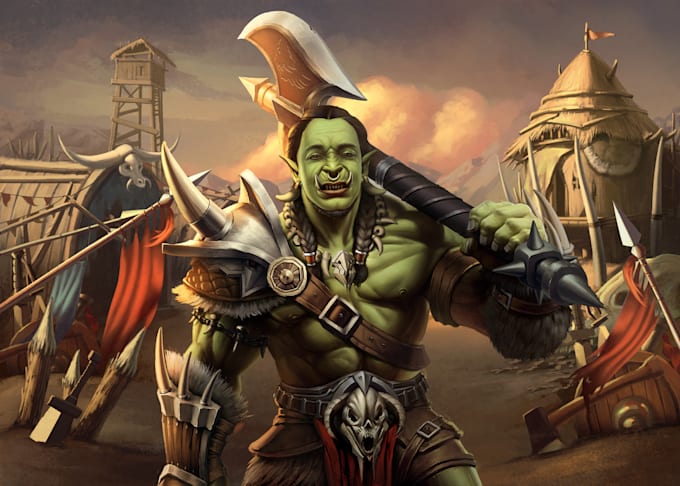 do fantasy illustration, concept art and character design