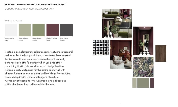 Create a custom color palette for interior design mood board by ...
