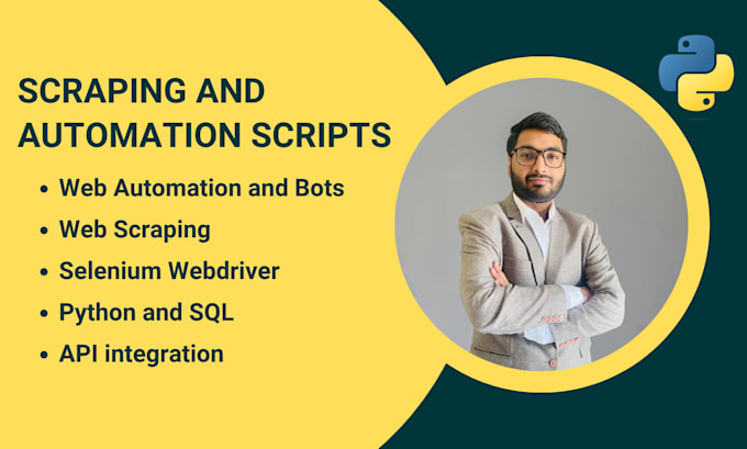 develop automation scripts and bots with python selenium