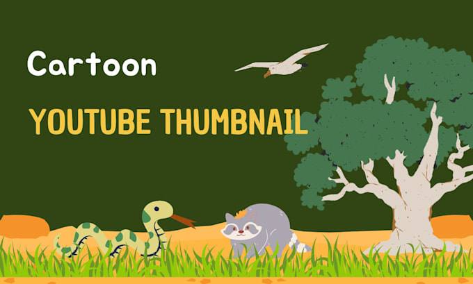 do draw cartoon youtube thumbnail