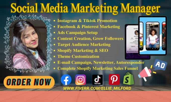 I will do tiktok promotion, content creation, instagram marketing, facebook ads setup