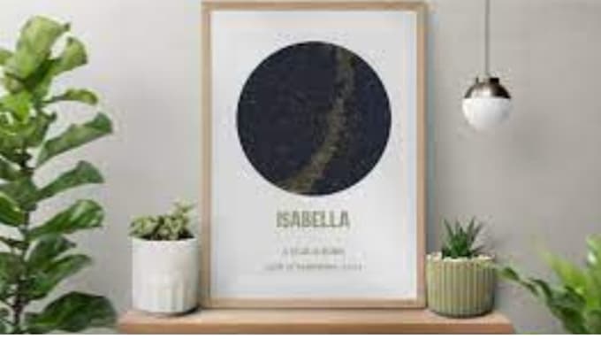 create personalized star map on customily and teeinblue