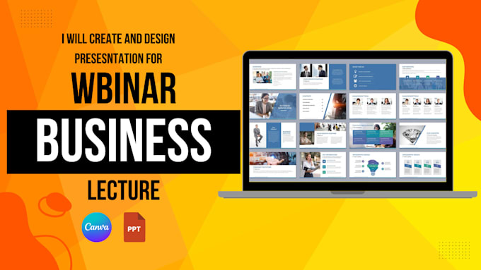 design lecture, webinar, business and courses powerpoint presentation