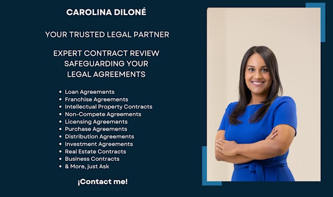 draft customized legal contracts as a licensed attorney for comprehensive