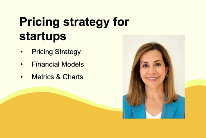 develop pricing and revenue strategy for your startup