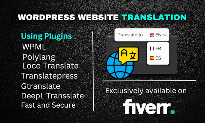 translate wordpress website, any language website translation