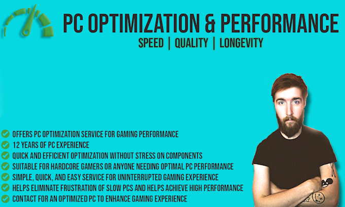 Improved Speed Computer Optimize and improve your pc for gaming by Odellykins | Fiverr