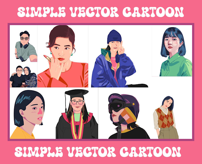make simple vector cartoon