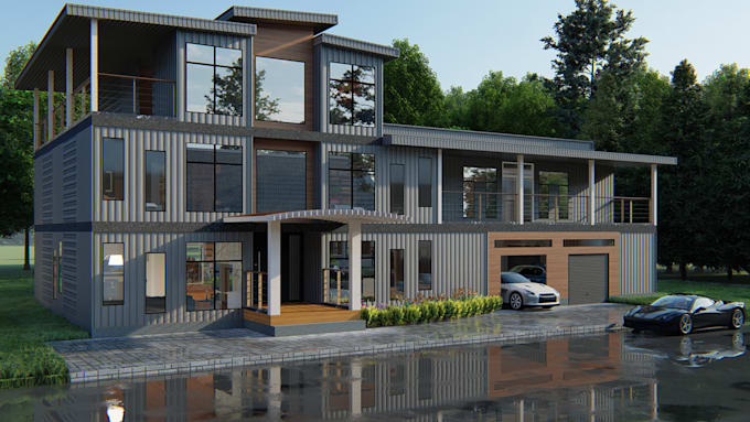 design for shipping container house, garden shed,office,shops,restaurants,cafe