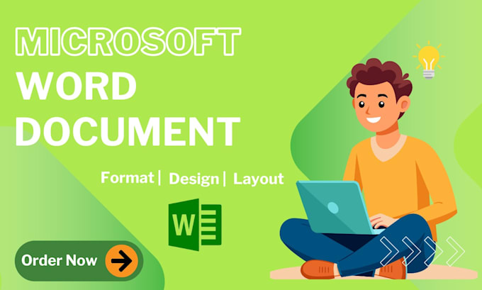 create, format , desgin and layout microsoft word document