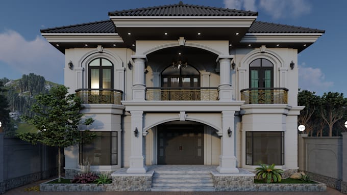 create a professional sketchup 3d model, interior and exterior design