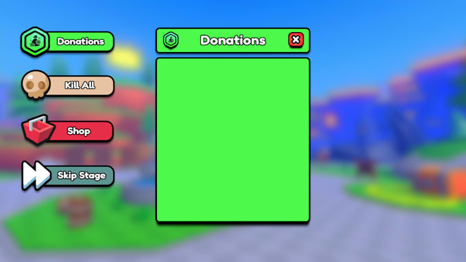 create professional and custom design UI for a roblox game