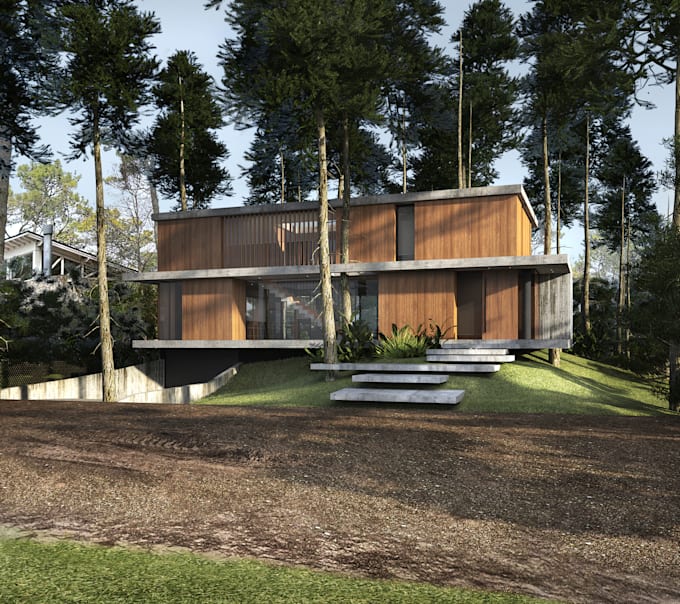 make architectural renderings and exterior designs