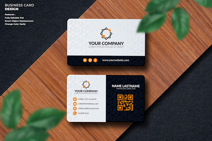 do creative, modern, minimalist business card design