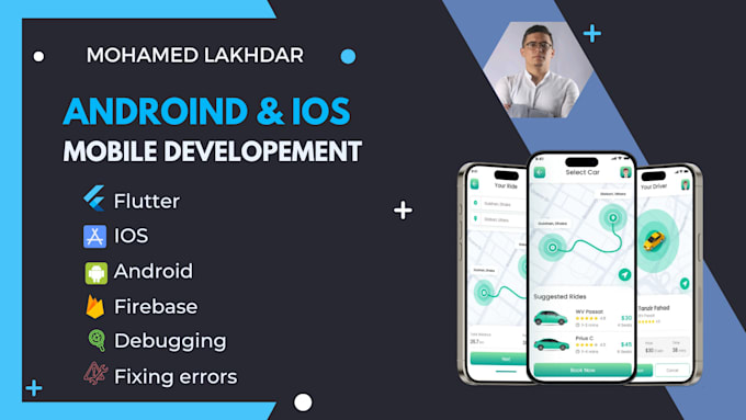 develop mobile apps for IOS and android using flutter