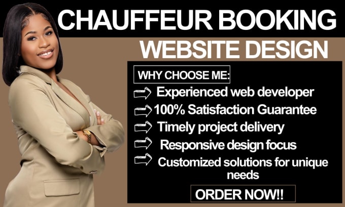 Design limousine chauffeur and taxi booking website by Telitweb dev