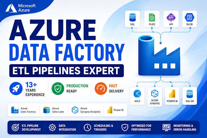 develop azure data factory etl pipelines