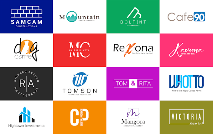 create 2 minimalist business logo design