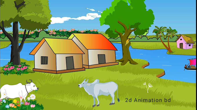 create 2d character animation story
