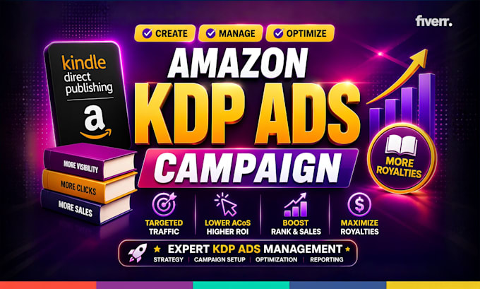 run targeted amazon KDP ads campaign for book promotion,  ebook marketing expert