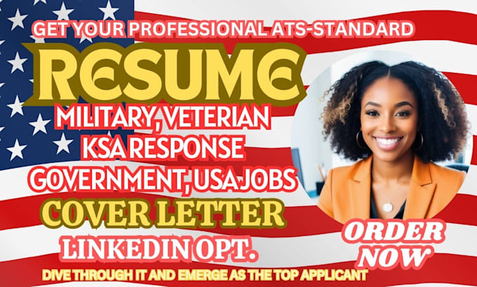 Write federal resume, ksa response for military veteran, government and ...
