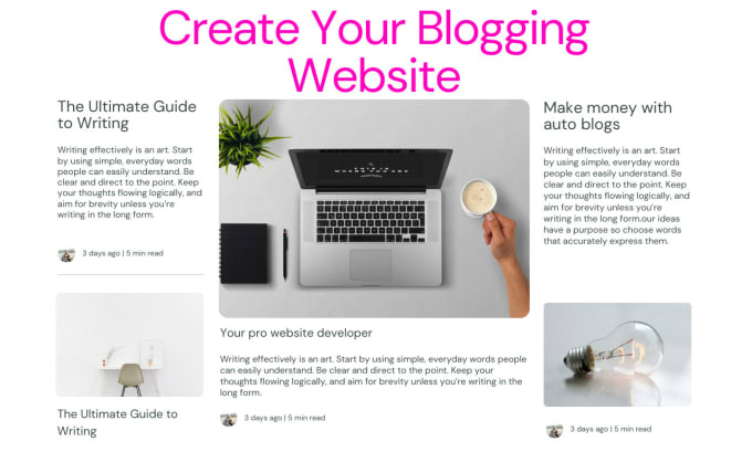 create dynamic blog website or blog website, perfect wordpress website developer