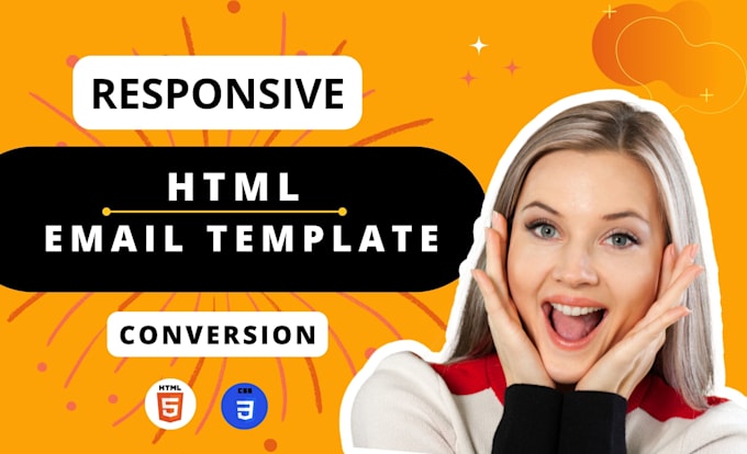 design a professional responsive HTML email template or newsletter