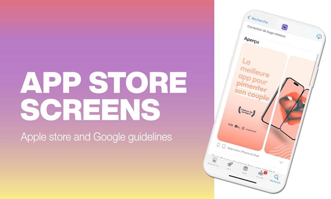 Design screens for your app store by Astridmanoukian | Fiverr