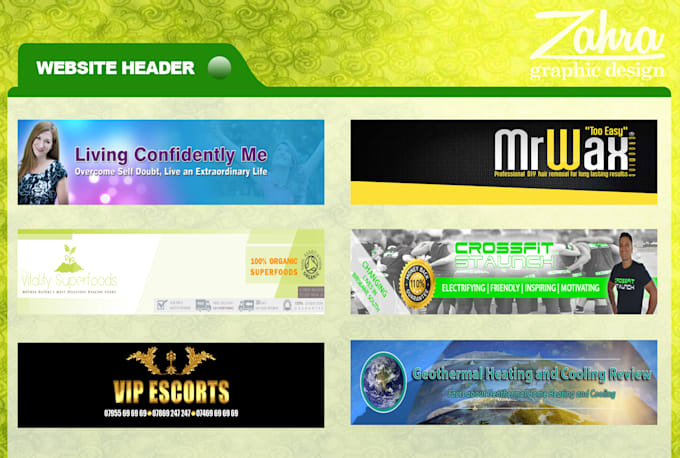 create a wow website or blog or social header