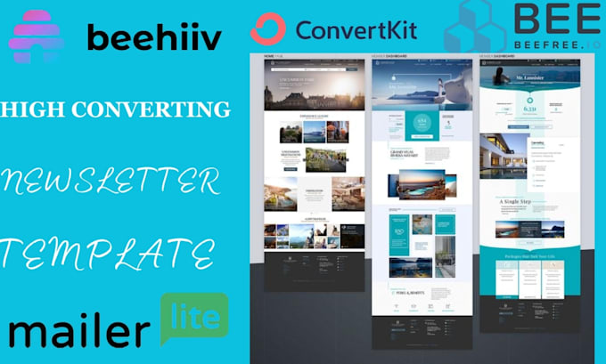 Design newsletter on beehiiv convertkit mailchimp substack mailerlite