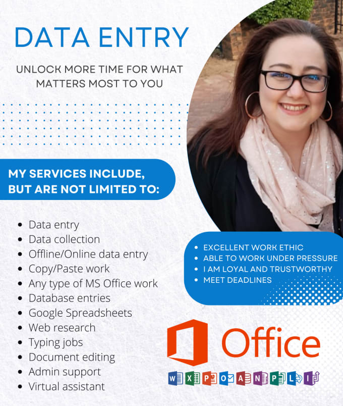 Do any data entry jobs