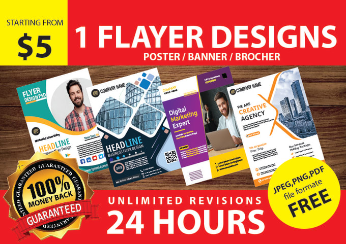 Design 2 professional business flayer party flyer poster design in 12 ...