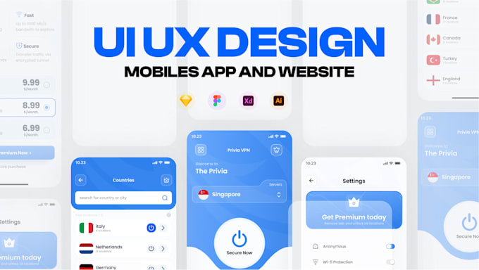 Design professional ui ux for mobile app by Iamimran1 | Fiverr