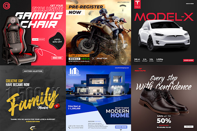 design high quality social media post ads for insta and fb