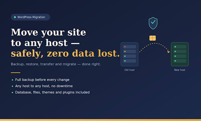 backup, restore, transfer, move, and migrate wordpress website